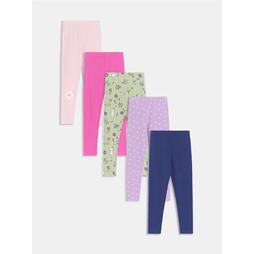 Sinsay - Legginsy 5 pack - wielobarwny ze sklepu Sinsay w kategorii Spodnie dziewczęce - zdjęcie 177571102