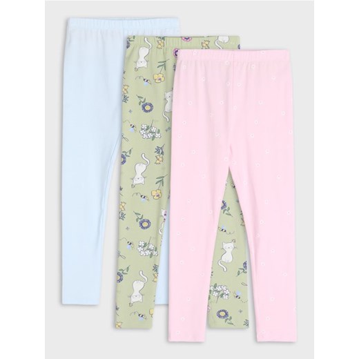 Sinsay - Legginsy 3 pack - wielobarwny ze sklepu Sinsay w kategorii Spodnie dziewczęce - zdjęcie 177571104