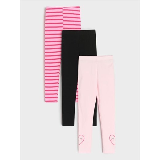 Sinsay - Legginsy 3 pack - wielobarwny ze sklepu Sinsay w kategorii Spodnie dziewczęce - zdjęcie 177571114