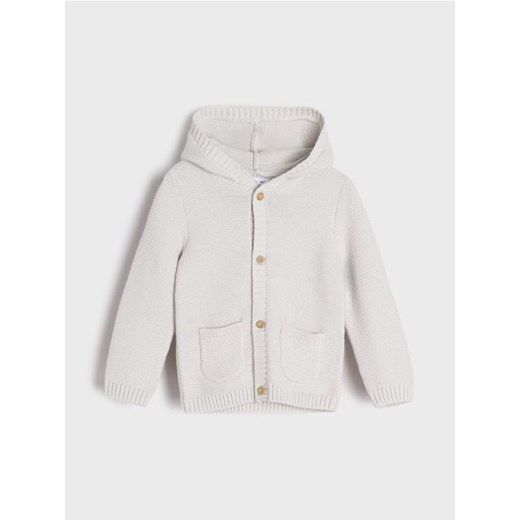 Sinsay - Kardigan z kapturem - szary - id: 885CT-09X - marki Sinsay - 177571432 Sinsay - Kardigan z kapturem - szary ze sklepu Sinsay w kategorii Bluzy i swetry - zdjęcie 177571432