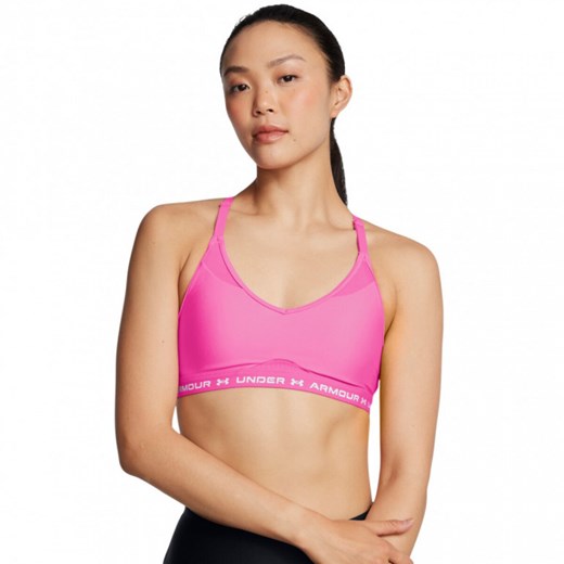 Biustonosz treningowy Under Armour UA Crossback Low Bra - różowy Under Armour XXL wyprzedaż Sportstylestory.com