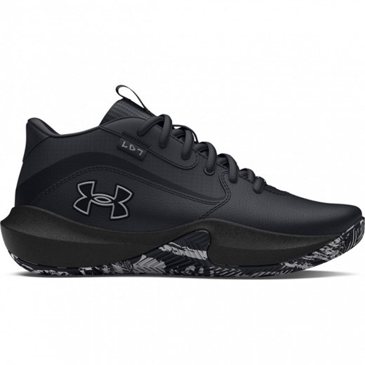 Dziecięce buty do koszykówki Under Armour UA Gs Lockdown 7 - czarne ze sklepu Sportstylestory.com w kategorii Buty sportowe dziecięce - zdjęcie 177576074