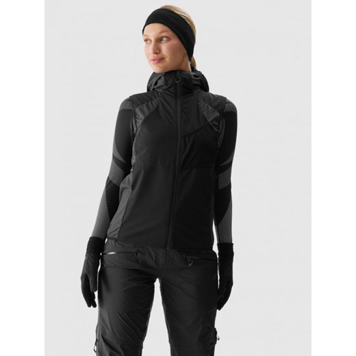 Damski bezrękawnik trekkingowy Primaloft Active 4F 4FWAW24TVJAF165 - czarny ze sklepu Sportstylestory.com w kategorii Kamizelki damskie - zdjęcie 177576080