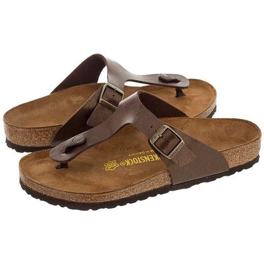 Buty Birkenstock Gizeh (BK14-b) butsklep-pl brazowy Chodaki damskie