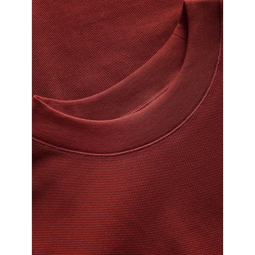 Reserved - Bawełniany t-shirt regular - bordowy Reserved XL Reserved