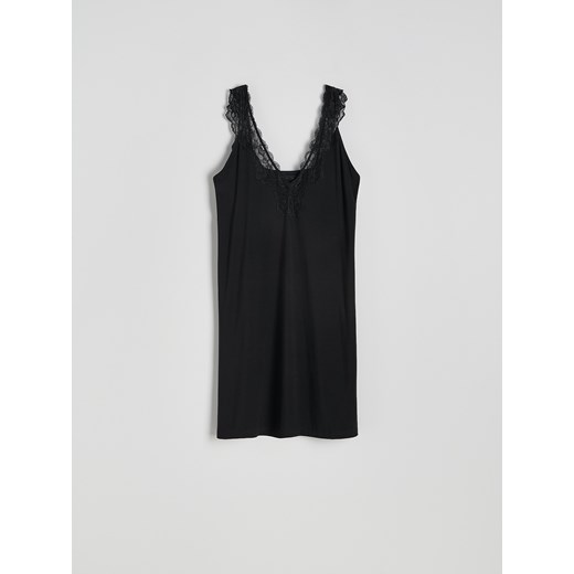 Reserved - Koszula nocna z wiskozy - czarny Reserved S Reserved