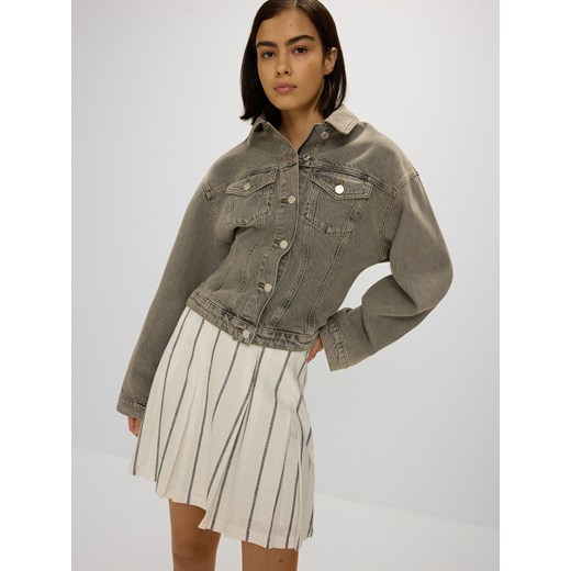 Reserved - Plisowana spódnica mini - złamana biel ze sklepu Reserved w kategorii Spódnice - zdjęcie 177578952