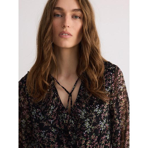 Reserved - Wzorzysta sukienka mini - wielobarwny Reserved XL Reserved