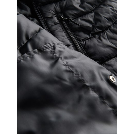 Reserved - Pikowana kamizelka ze stójką - czarny Reserved XL Reserved