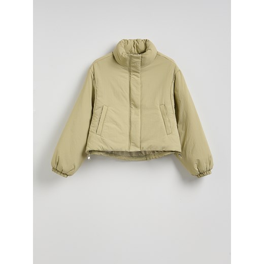 Reserved - Kurtka bomber z ociepleniem - oliwkowy Reserved S Reserved