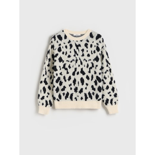 Reserved - Sweter w zwierzęcy wzór - wielobarwny ze sklepu Reserved w kategorii Swetry dziewczęce - zdjęcie 177584910