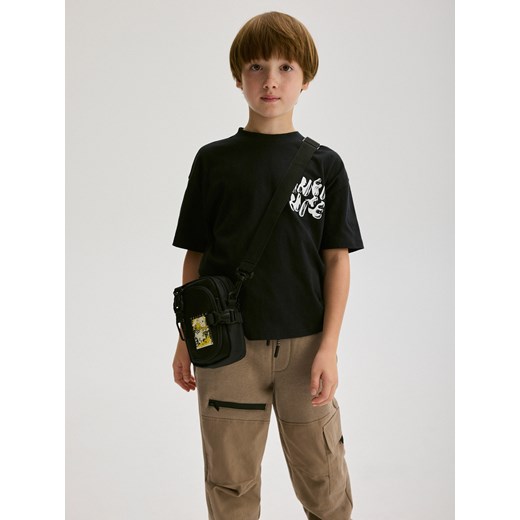 Reserved - Spodnie jogger - brązowy Reserved 116 (5-6 lat) Reserved okazyjna cena