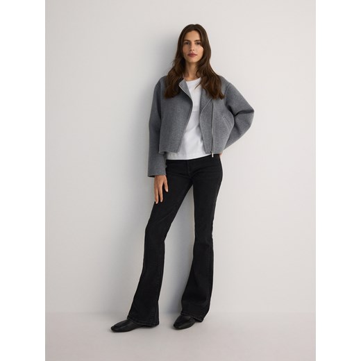 Reserved - Kurtka z wełną - jasnoszary Reserved M Reserved