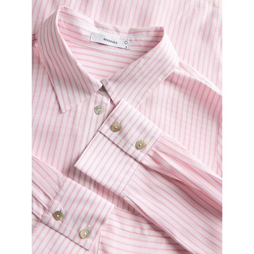 Reserved - Koszula regular z wiskozy - różowy Reserved M Reserved