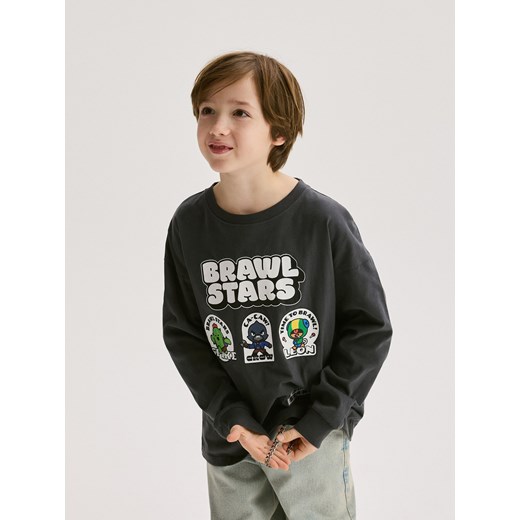Reserved - Longsleeve Brawl Stars - ciemnoszary Reserved 146 (10 lat) Reserved