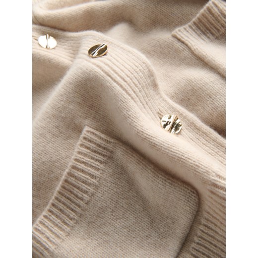 Reserved - Wełniany kardigan z kieszeniami - beżowy Reserved L Reserved
