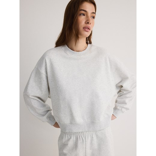 Reserved - Bawełniana bluza - jasnoszary Reserved XL Reserved