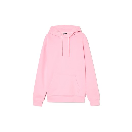 Cropp - Różowa bluza regular z kapturem - różowy Cropp XS Cropp
