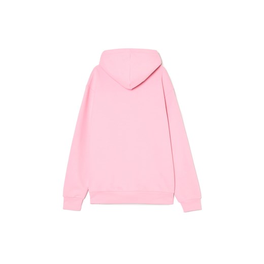 Cropp - Różowa bluza regular z kapturem - różowy Cropp M Cropp