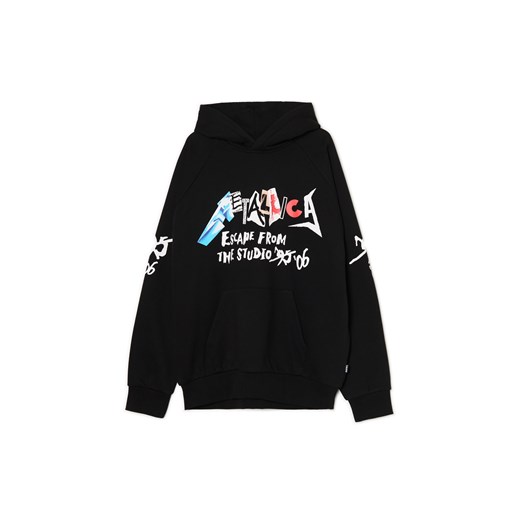 Cropp - Czarna bluza hoodie Metallica - czarny ze sklepu Cropp w kategorii Bluzy męskie - zdjęcie 177588144