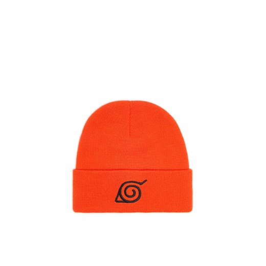 Cropp - Czapka beanie z Naruto - pomarańczowy ze sklepu Cropp w kategorii Czapki zimowe męskie - zdjęcie 177588283