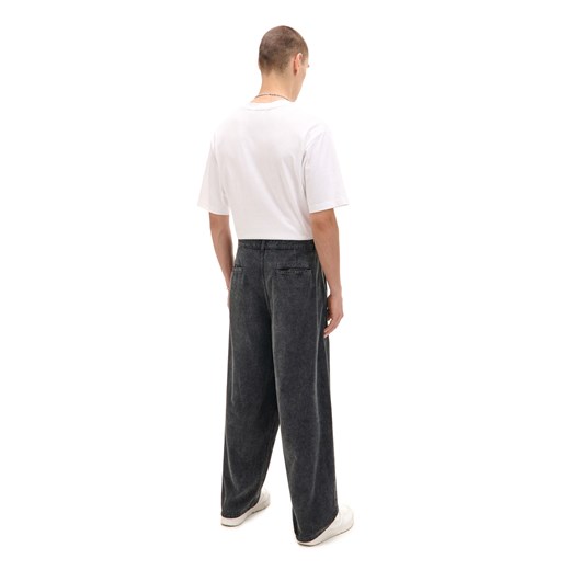 Cropp - Szare sztruksowe spodnie baggy - szary Cropp 28 Cropp