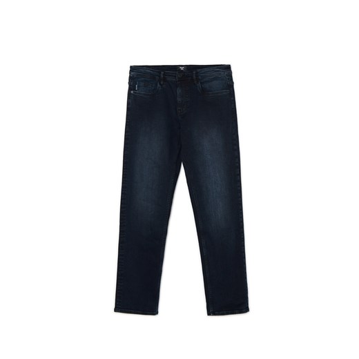 Cropp - Jeansy slim fit - surowy granatowy ze sklepu Cropp w kategorii Jeansy męskie - zdjęcie 177589362