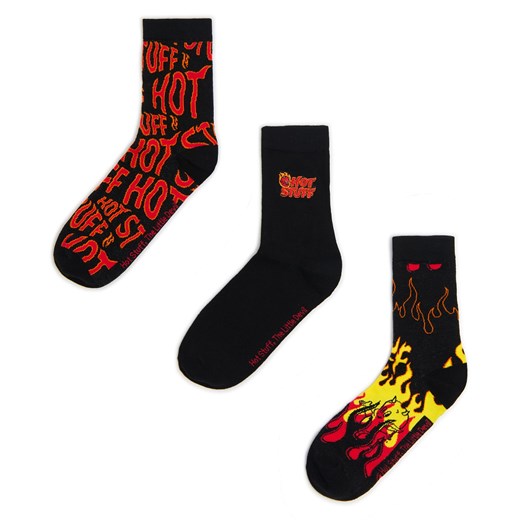 Cropp - Zestaw skarpet Hot Stuff the Little Devil - czarny Cropp 43-46 Cropp
