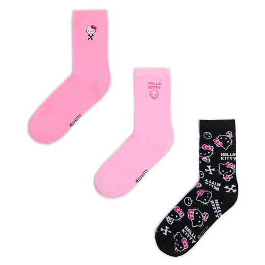 Cropp - Zestaw skarpet Hello Kitty - różowy Cropp 35-38 Cropp
