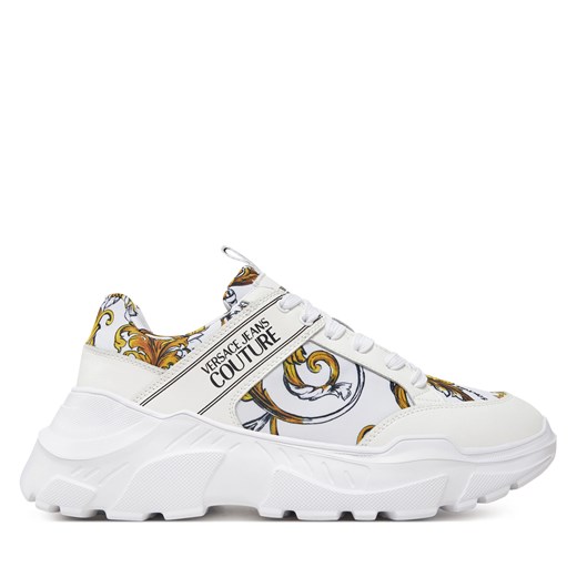 Sneakersy Versace Jeans Couture 78YA3SC2 Biały ze sklepu eobuwie.pl w kategorii Buty sportowe męskie - zdjęcie 177592691