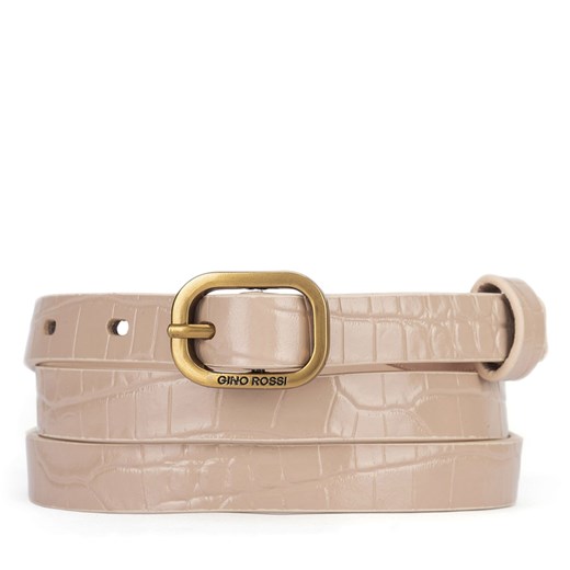 Pasek Gino Rossi BLYL23006 Beżowy Gino Rossi L eobuwie.pl