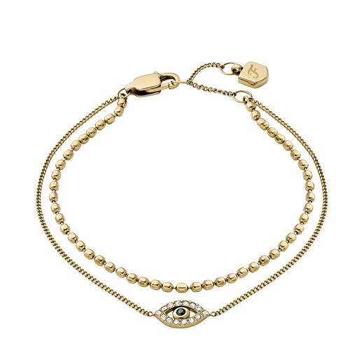 Bransoletka Fossil Sutton Evil Eye JF04794710 Złoty Fossil one size eobuwie.pl