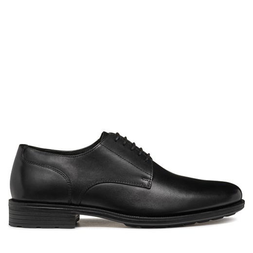 Półbuty Geox U Walk Pleasure F U46H8A 00043 C9999 Czarny ze sklepu eobuwie.pl w kategorii Buty eleganckie męskie - zdjęcie 177592953
