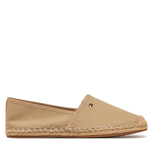 Espadryle Tommy Hilfiger Flag Canvas Espadrille FW0FW08541 Brązowy ze sklepu eobuwie.pl w kategorii Espadryle damskie - zdjęcie 177593824