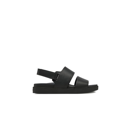 Calvin Klein Sandały Flat Adj Sandal Eyelet HW0HW02488 Czarny ze sklepu MODIVO w kategorii Sandały damskie - zdjęcie 177595021