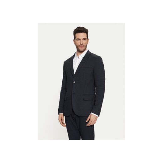 Tom Tailor Marynarka 1044113 Granatowy Slim Fit ze sklepu MODIVO w kategorii Marynarki męskie - zdjęcie 177597271