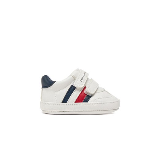 Tommy Hilfiger Sneakersy Stripe Low Cut Velcro T0B9-33831-1433 Biały ze sklepu MODIVO w kategorii Buty sportowe dziecięce - zdjęcie 177598943