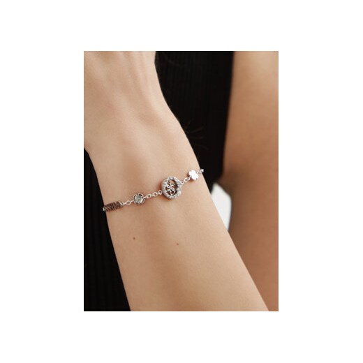 Guess Bransoletka JUBB05 039JW Srebrny Guess S MODIVO