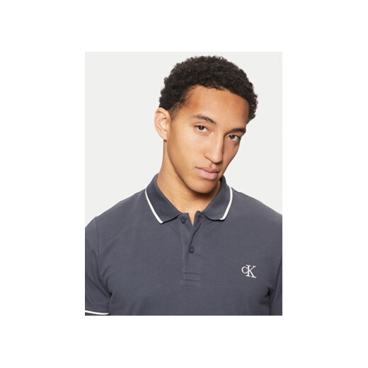 Calvin Klein Jeans Polo J30J315603 Granatowy Slim Fit XL MODIVO