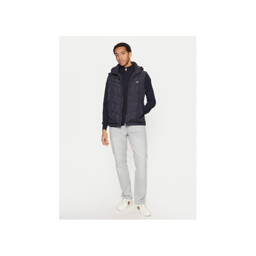 Guess Kamizelka M5RN21 WCQA2 Granatowy Regular Fit ze sklepu MODIVO w kategorii Kamizelki męskie - zdjęcie 177605092