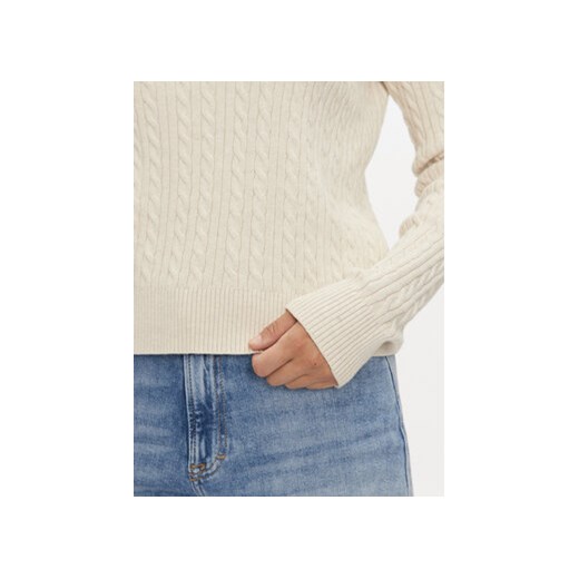 Tommy Jeans Sweter Essential DW0DW18683 Beżowy Regular Fit Tommy Jeans XXS MODIVO