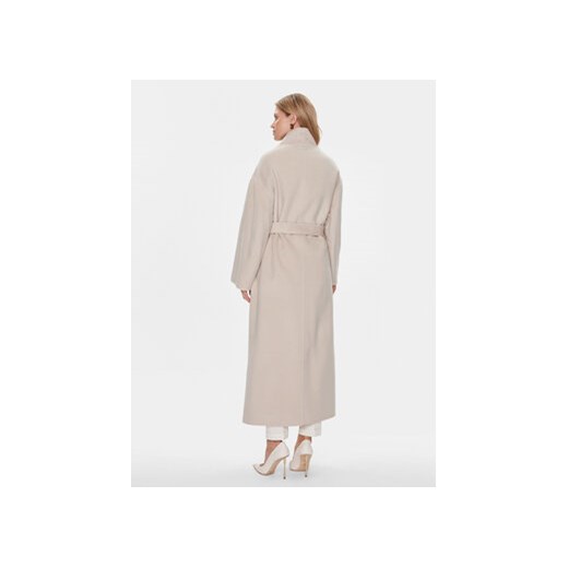 Calvin Klein Płaszcz wełniany K20K206746 Beżowy Relaxed Fit Calvin Klein S MODIVO