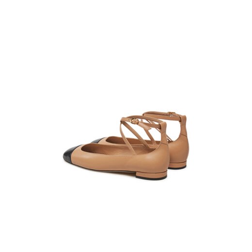 Stuart Weitzman Baleriny Eden Atrap Flat SJ720 Beżowy Stuart Weitzman 37 MODIVO