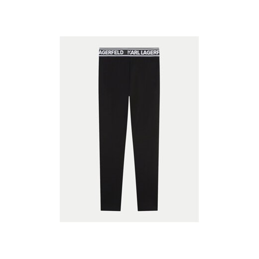 Karl Lagerfeld Kids Legginsy Z30202 S Czarny Slim Fit 12Y MODIVO