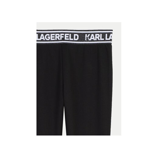 Karl Lagerfeld Kids Legginsy Z30202 S Czarny Slim Fit 12Y MODIVO