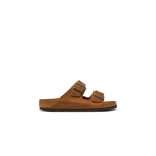 Birkenstock Klapki Arizona Leoi 1028272 Brązowy ze sklepu MODIVO w kategorii Klapki męskie - zdjęcie 177619493