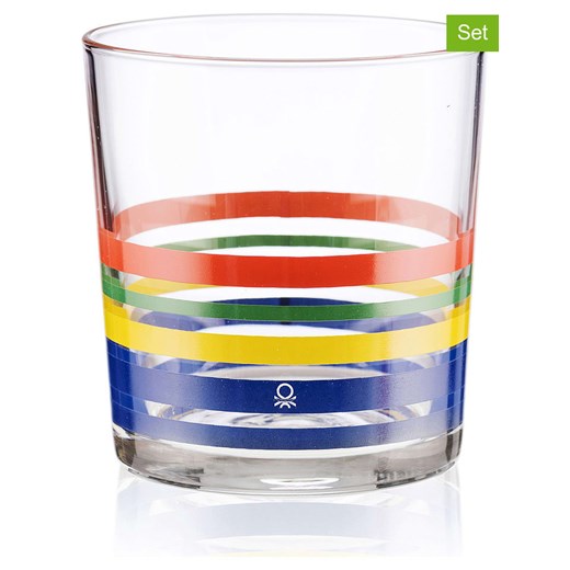 Benetton Szklanki (12 szt.) ze wzorem - 350 ml ze sklepu Limango Polska w kategorii Naczynia - zdjęcie 177621202