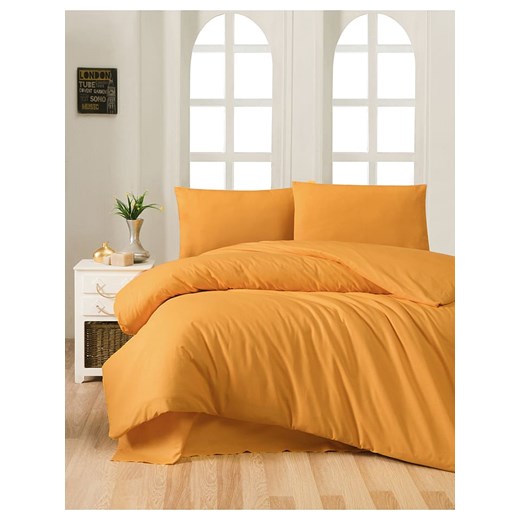 Elizabed Komplet pościeli renforcé w kolorze musztardowym Elizabed 240x220 cm Limango Polska wyprzedaż