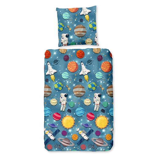 Good Morning Komplet pościeli &quot;Spaceworld&quot; w kolorze niebieskim ze wzorem ze sklepu Limango Polska w kategorii Pościel dziecięca - zdjęcie 177622023