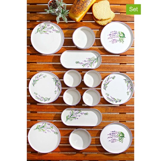 Violeta Home 14-częściowy zestaw w kolorze białym ze sklepu Limango Polska w kategorii Zastawa stołowa - zdjęcie 177622143